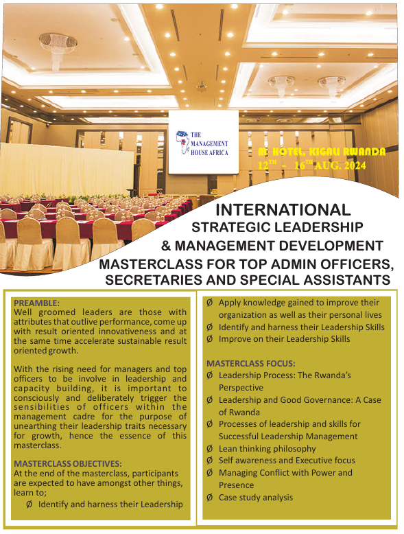 international strategic leadership and management development masterclass